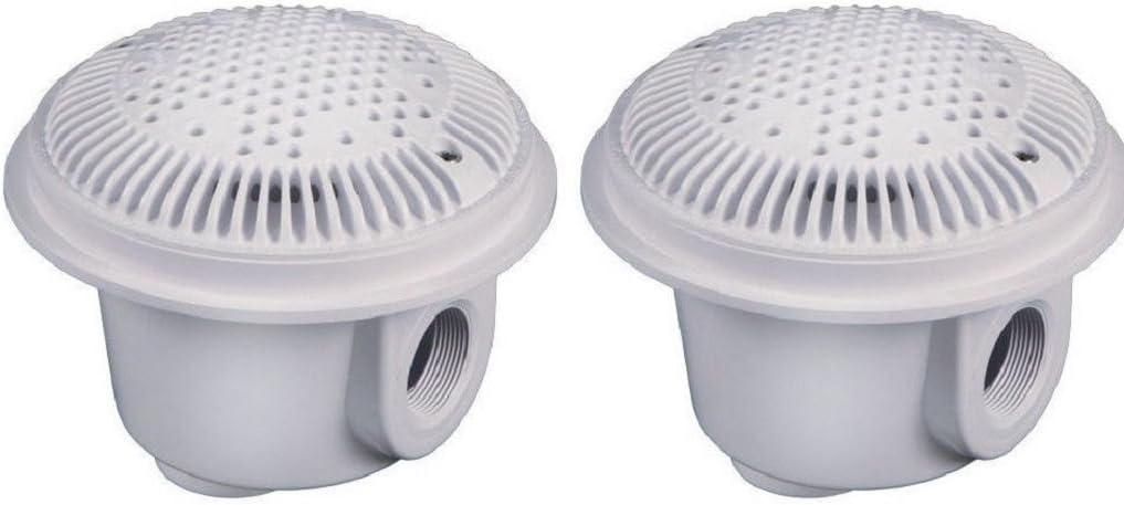 Hayward White Dual 2" Main Drains For Vinyl Liner pools